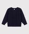Irischer Kinderpullover aus Baumwolle blau SMOKING