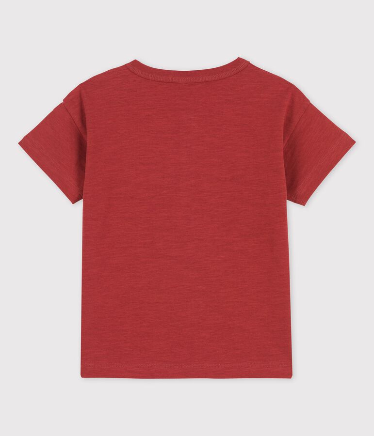 Kurz&auml;rmeliges T-Shirt f&uuml;r M&auml;dchen und Jungen braun