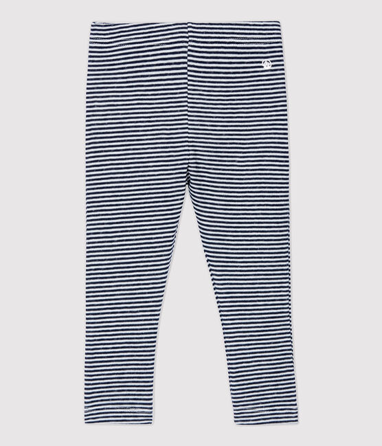 Baby-Leggings aus Baumwolle. blau SMOKING/weiss MARSHMALLOW
