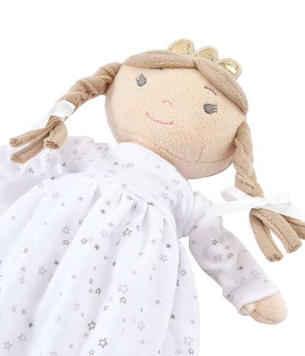 Puppe f&uuml;r M&auml;dchen weiss/vielfarbig