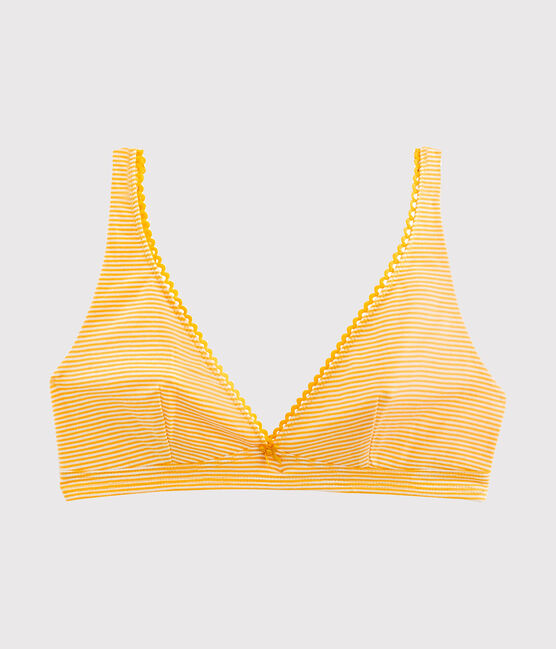 Triangel-BH für Damen gelb BOUDOR/weiss MARSHMALLOW