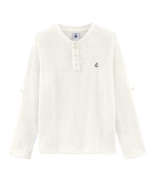 Kinder-T-Shirt f&uuml;r Jungen weiss