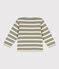 Baby-Streifenshirt aus gestreiftem dickem Jersey MARECAGE/ AVALANCHE