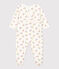 Baby-Strampler aus Molton weiss MARSHMALLOW/weiss MULTICO