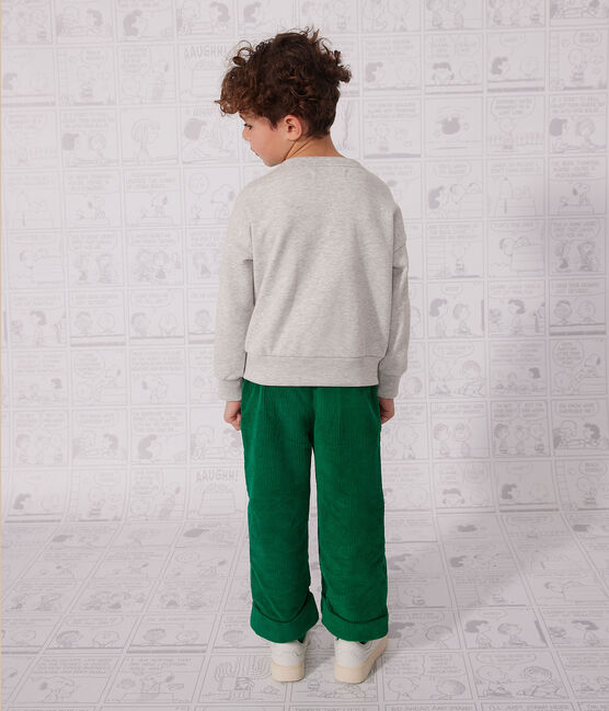 Kinder-Sweatshirt aus Molton grau BELUGA CHINE