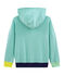 Kapuzen-Sweatshirt aus Rippstrick für Kinder grün ESPERANZA/weiss MARSHMALLOW