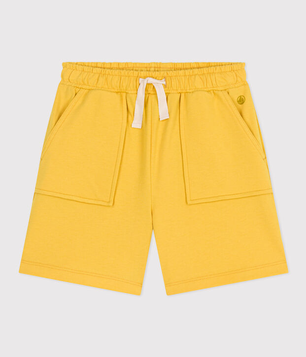 Kinder-Short f&uuml;r Jungen aus Baumwolle gelb