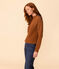 Damenpullover aus Baumwolle mit Patentmuster ALEZAN