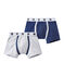 Jungen-Boxershorts im 2er-Set weiss LOT