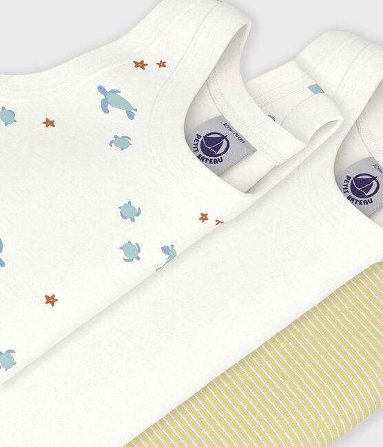 Set ärmellose Baby-Bodys aus Baumwolle mit Schildkröten-Motiv variante 1