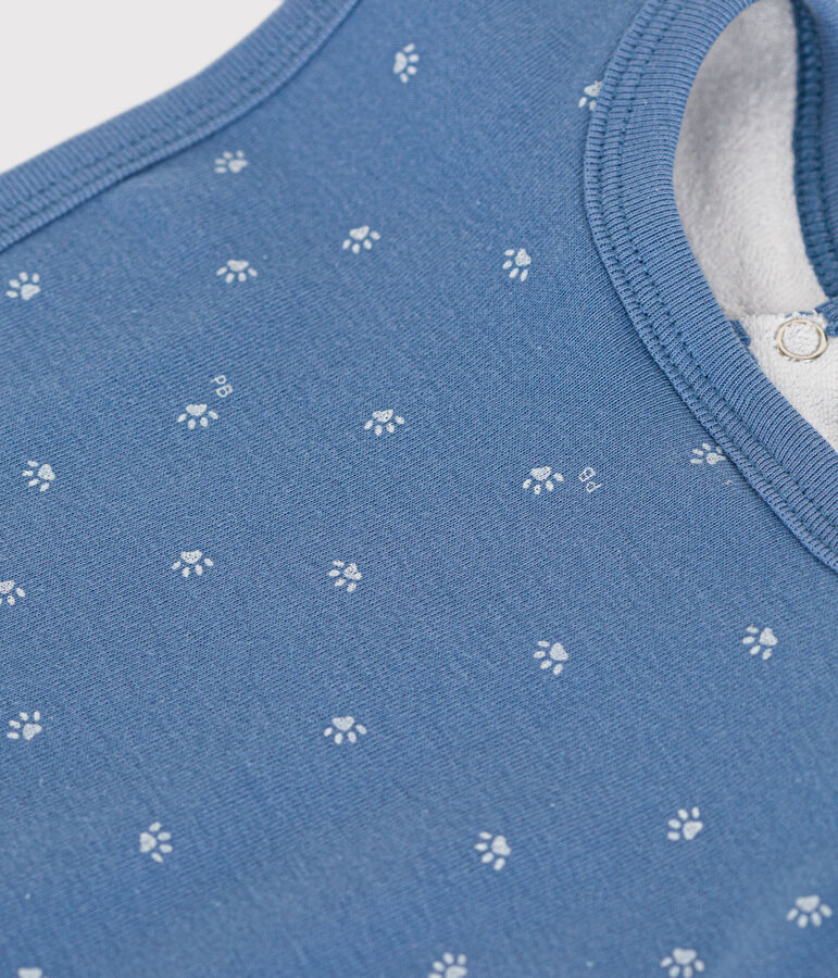 Baby-L&auml;tzchen aus Baumwolle blau/weiss