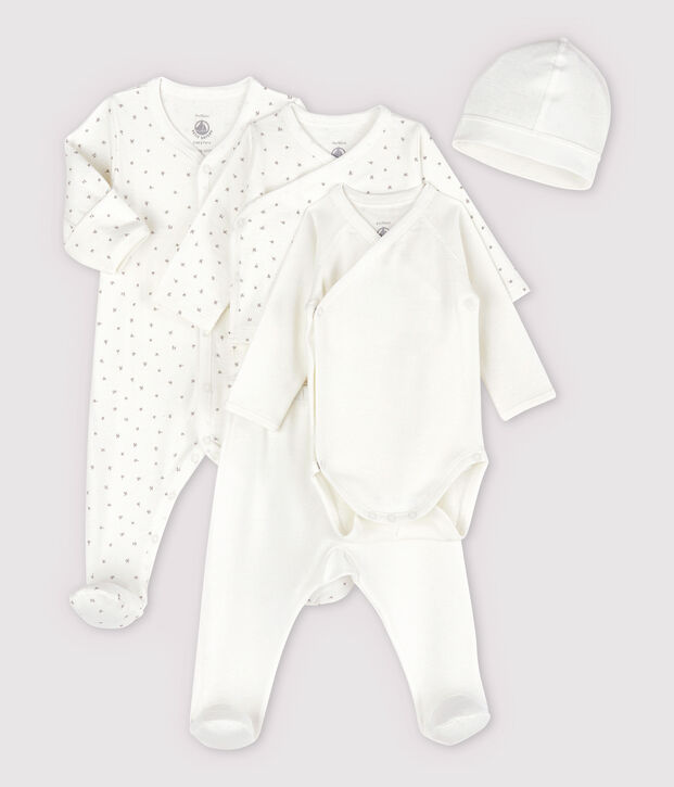 Baby-Erstausstattungsset aus Bio-Baumwolle vielfarbig