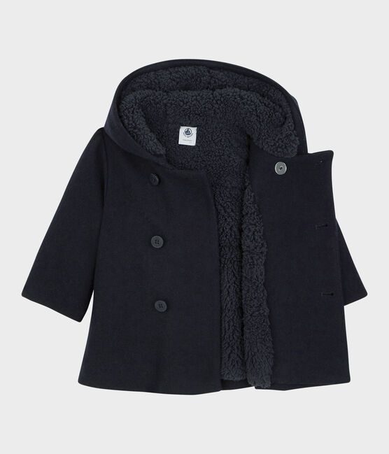 Baby-Wollmantel. blau SMOKING