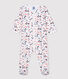 Baby-Strampler aus Molton und Bio-Baumwolle mit Paris-Motiv