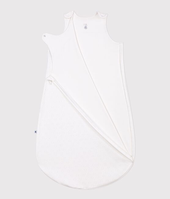 Babyschlafsack aus Baumwolle mit Lochstickerei in Herzform TOG-Wert 0,5 weiss MARSHMALLOW
