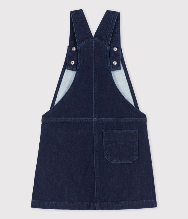 Latzkleid aus Denim f&uuml;r M&auml;dchen blau