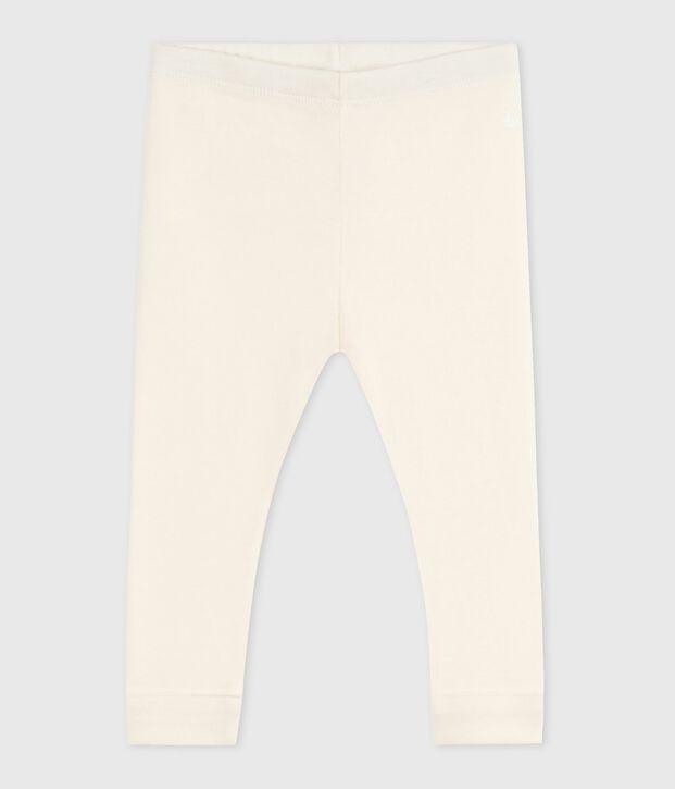 Baby-Leggings aus einfarbiger Baumwolle MILK