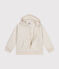 Kinder-Hoodie mit Reißverschluss aus gestepptem Doppeljersey beige MONTELIMAR CHINE