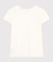T-Shirt Le Droit aus Leinen mit Rundhalsausschnitt, Damen weiss ECUME