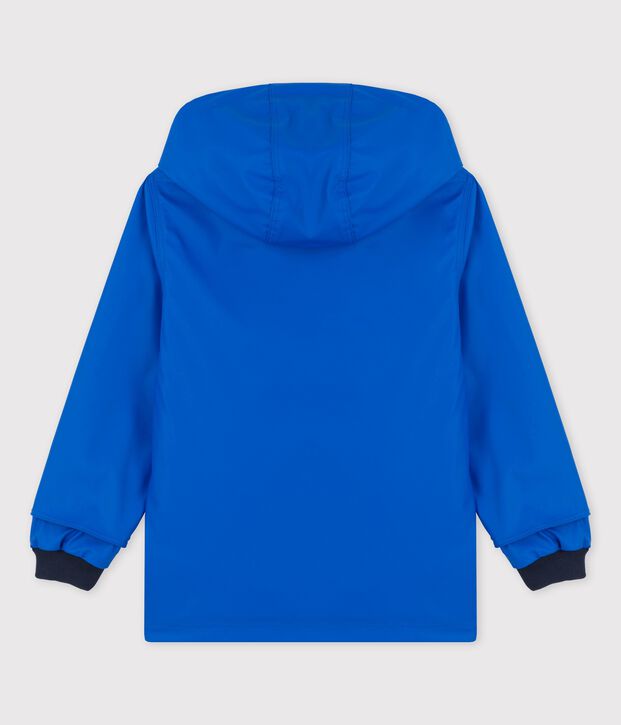 KLASSISCHE KINDER-REGENJACKE AUS RECYCELTEM MATERIAL blau