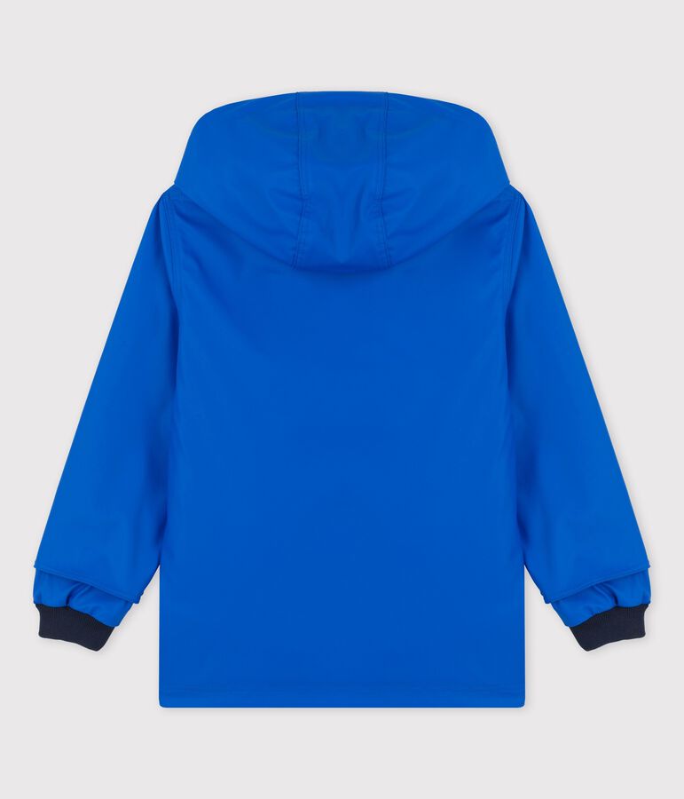 KLASSISCHE KINDER-REGENJACKE AUS RECYCELTEM MATERIAL blau