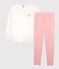 Kinderpyjama aus Nicki für Mädchen rosa CHARME/weiss MARSHMALLOW