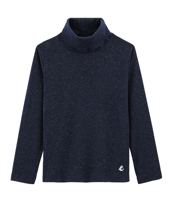 Unterziehpullover für Mädchen blau SMOKING/gelb OR