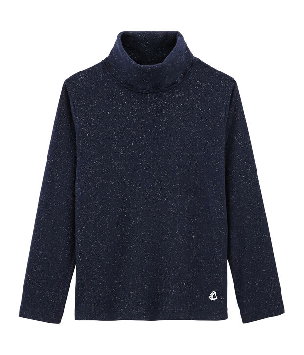 Unterziehpullover f&uuml;r M&auml;dchen blau/gelb