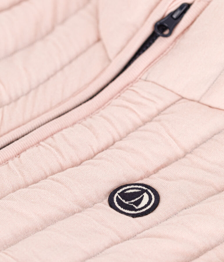 Kinder-Weste aus Doppeljersey rosa