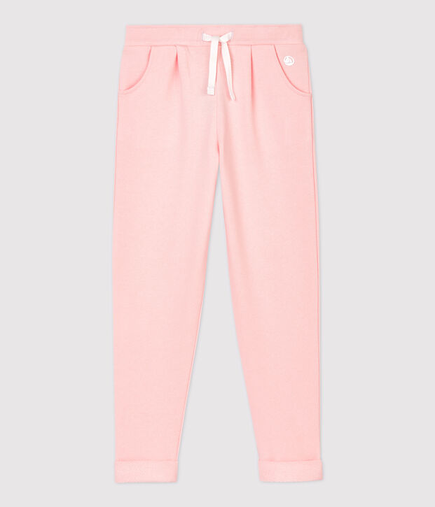 Kinder-Jogginghose aus Molton f&uuml;r M&auml;dchen rosa