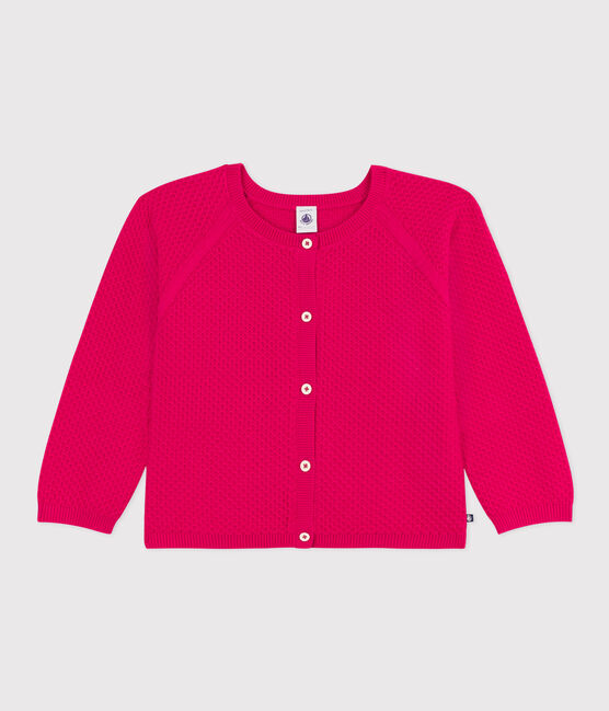 Kinder-Cardigan aus Baumwolle für Mädchen rosa DELHI