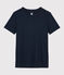 T-Shirt aus Sea-Island-Baumwolle für Damen blau MARINE