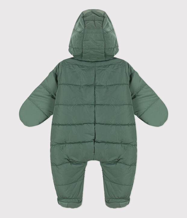 Baby-Schneeanzug aus recycelten Materialien gr&uuml;n