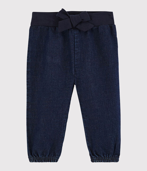 Baby-Hose aus Denim. blau