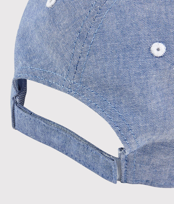 Kinder-Schirmmütze aus Chambray Jungen blau DENIM TRES CLAIR NÂ°5