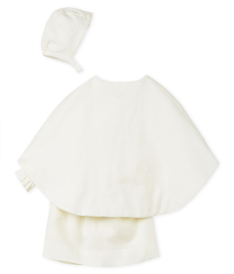 3-Teiliges ensemble baby-festtagskleidung m&auml;dchen aus leinen vielfarbig