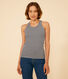 Damen-Tanktop L’Iconique aus gestreifter Baumwolle