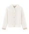 Cardigan aus gestepptem Doppeljersey für Mädchen weiss MARSHMALLOW