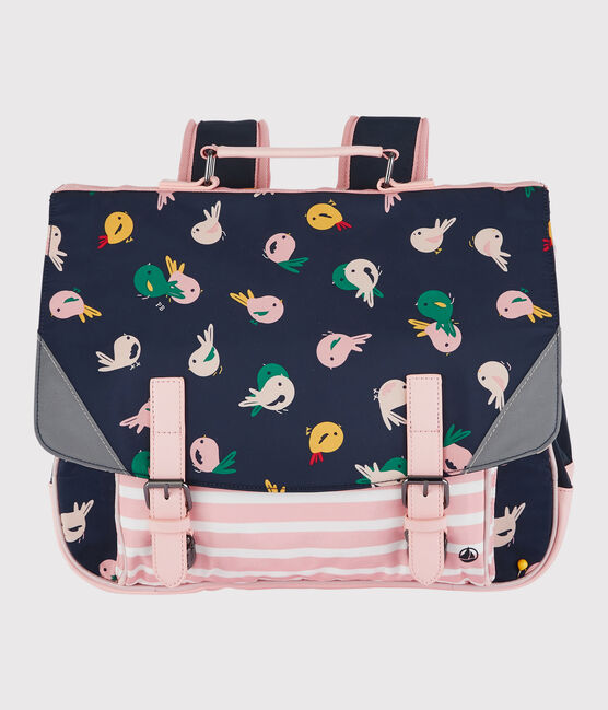 Kinder-Schultasche für Mädchen und Jungen blau SMOKING/weiss MULTICO
