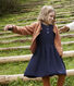 Langärmeliges Strickkleid für Mädchen