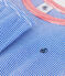 Kinder-Pyjama aus Baumwolle mit Streifen blau PERSE/weiss MARSHMALLOW