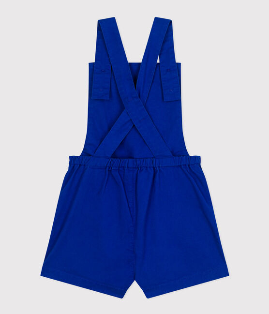 Kurze Latzhose Kinder/Mädchen blau SURF