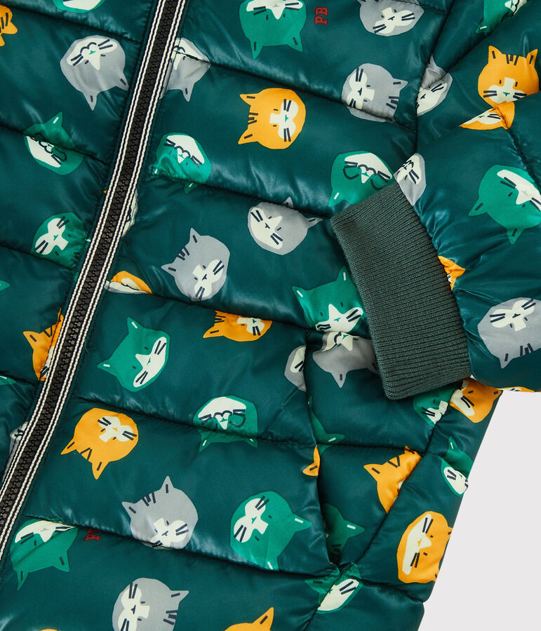 Gesteppter Baby-Anorak. gr&uuml;n PINEDE/weiss MULTICO