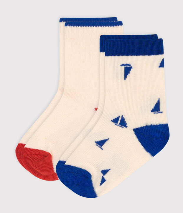 2er-Set Baby-Socken aus Baumwolle mit Schiffmotiv vielfarbig