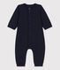Langer unifarbener Baby-Overall aus Bio-Doppeljersey