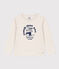 Langärmeliges T-Shirt aus Baumwolle für Kinder Mädchen/Jungen beige MONTELIMAR CHINE