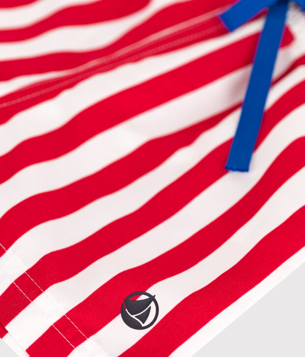 Baby-Badeshorts mit Streifenmuster rot/rot