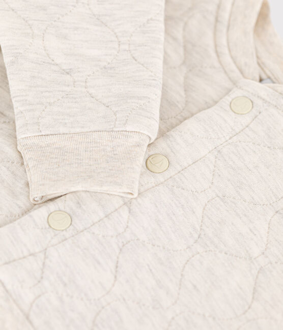 Baby College-Jacke aus gestepptem Doppeljersey beige MONTELIMAR CHINE