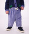 Baby-Hose aus einfarbigem Fein-Cord violett