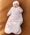 Baby-Schlafsack aus Nicki mit Herzmotiv TOG-Wert 3 weiss MARSHMALLOW/rot TERKUIT